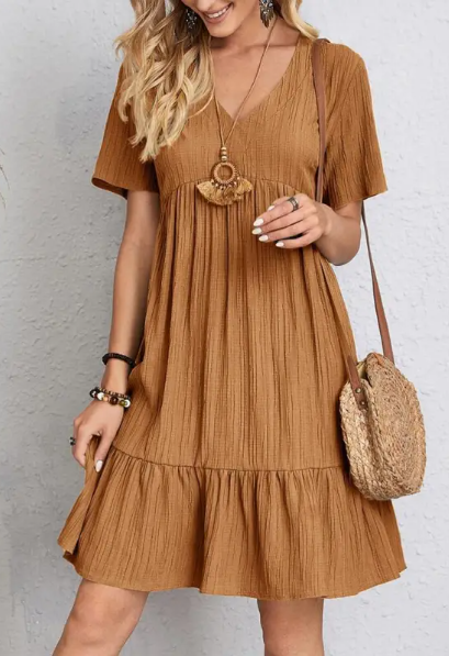 Wave Texture Cake Dress