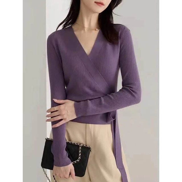 Elegant V-Neck Women's Long-Sleeved Lace Cardigan