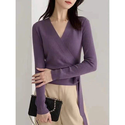 Elegant V-Neck Women's Long-Sleeved Lace Cardigan