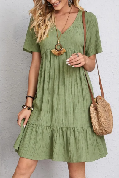 Wave Texture Cake Dress