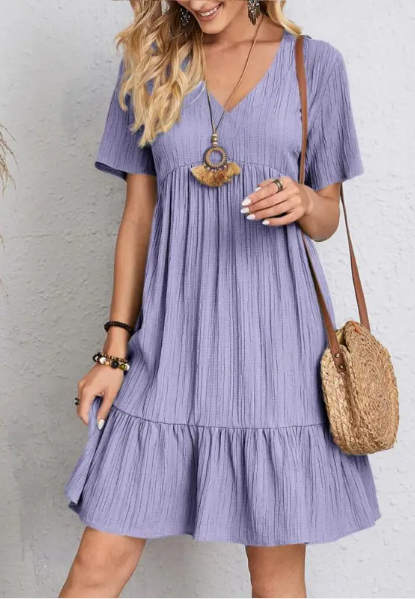 Wave Texture Cake Dress