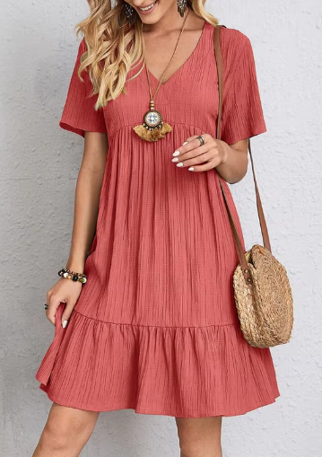 Wave Texture Cake Dress