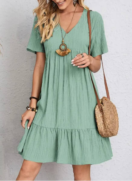 Wave Texture Cake Dress