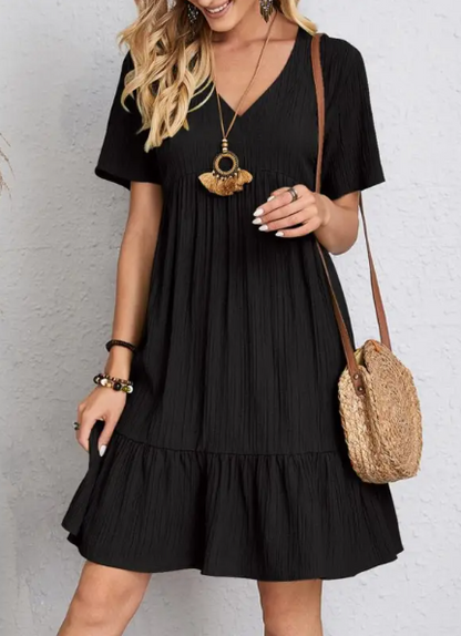 Wave Texture Cake Dress