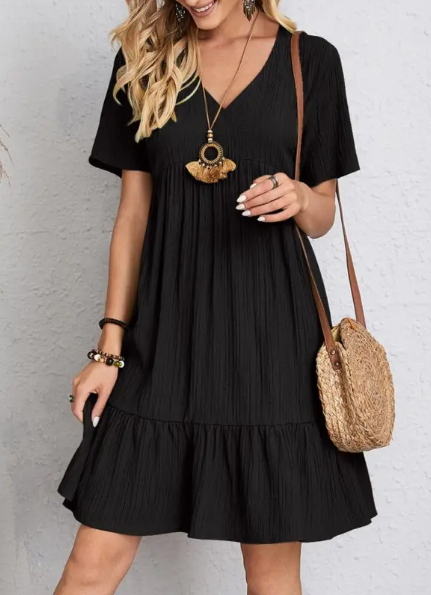 Wave Texture Cake Dress